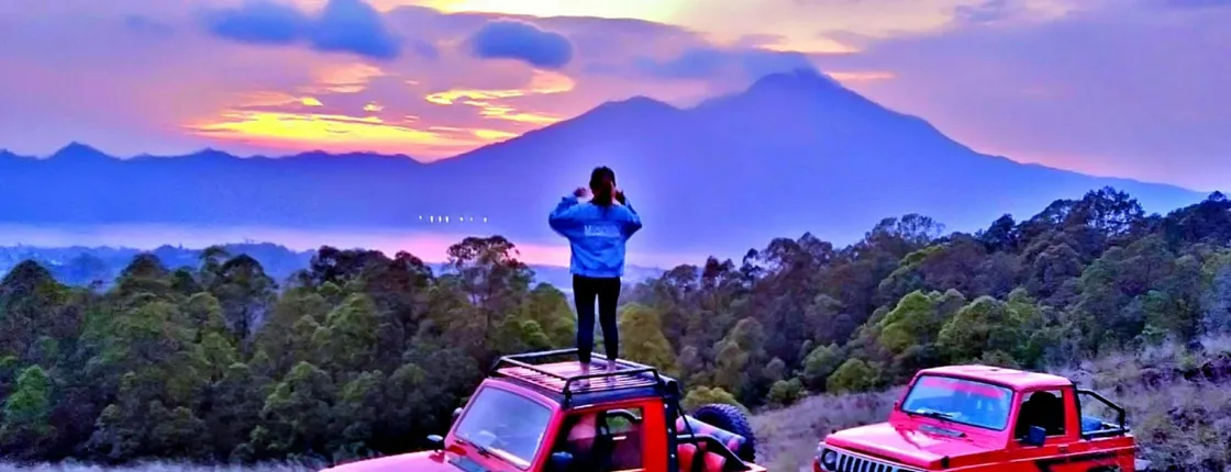 Mount Batur jeep private tour with breakfast at sunrise