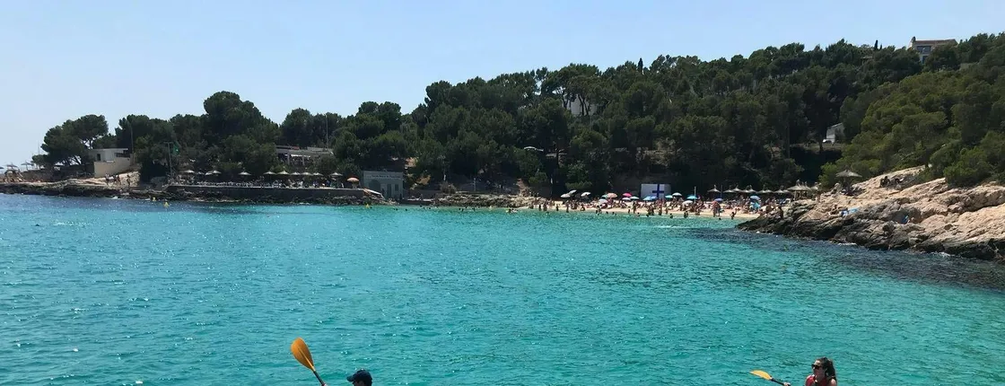 Guided kayak excursion at Port Calanova