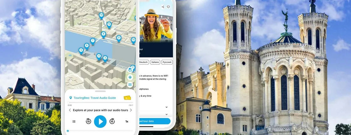 Lyon self-guided walking tour with audio app