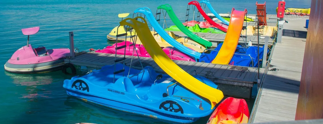 Pedalo with slide hire from Caleta de Fuste harbour - 60 minutes