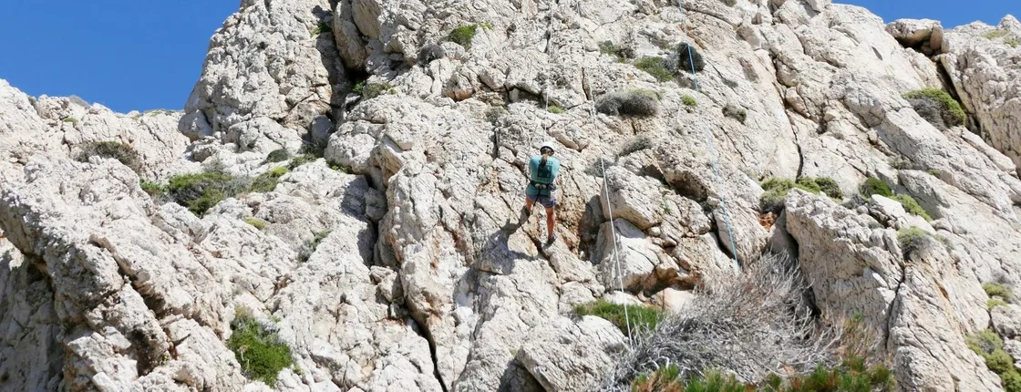 Rock climbing in Karpathos