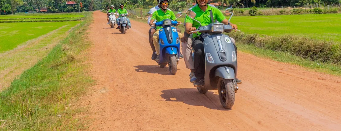 Siem Reap countryside adventure tour by Vespa
