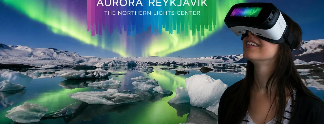 Aurora Reykjavik Northern Lights Centre with city audio guide and 1GB eSIM