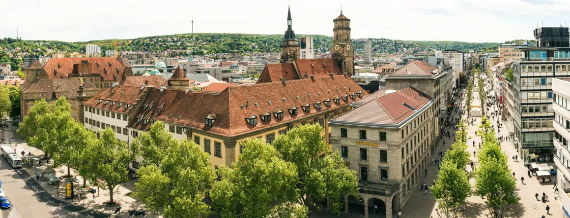 Stuttgart self-guided city walk with audio guide