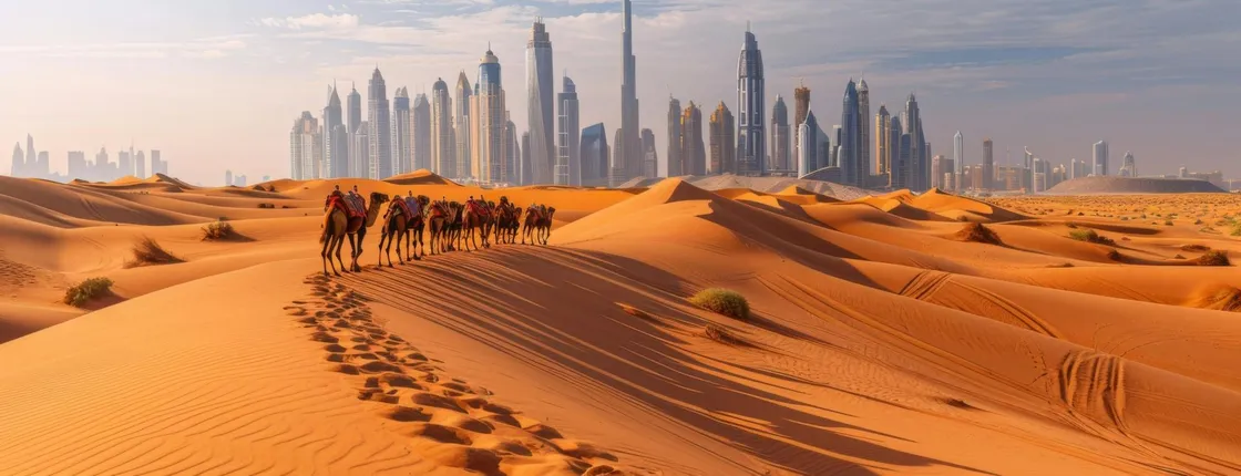 Desert safari with BBQ dinner and dance show in Dubai