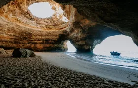 Benagil cave small boat tour experience from Armação de Pêra