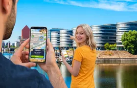 Self-guided digital scavenger hunt in Duisburg