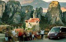 Meteora highlights and Hermit caves tour by train from Kalabaka