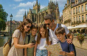 Metz city outdoor mystery game in the historic centre
