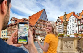 Self-guided digital scavenger hunt in Hildesheim