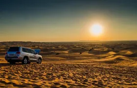 Sunrise View Desert Safari with Camel Ride & Sand Boarding