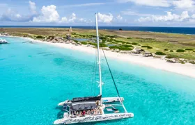 Klein Curaçao BlueFinn catamaran trip with BBQ and happy hour