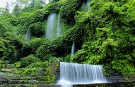 Waterfall Benang Kelambu and river rafting adventure