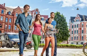City walk through Hanover