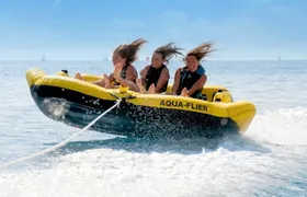 High-speed water tubbing adventure on the French Riviera