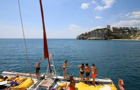 Cambrils catamaran cruise with Balinese bed and drink