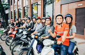 Ho Chi Minh City motorcycle food tour by night