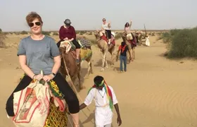 Non Touristic Half Day Camel Safari Thar Desert Sunset