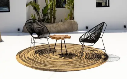 Mykonos Town Black Villa with Cave Heated Pool
