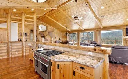 Golden OAK LOG Cabin #2206