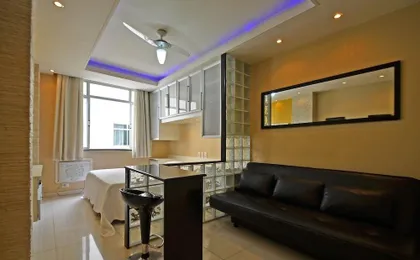 Rio Rentals 021- C043 Studio Com Hidromassagem Na Praia de Copacabana