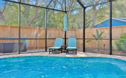 Renovated Home With Private Pool, Patio, Outdoor Fireplace, & Grill