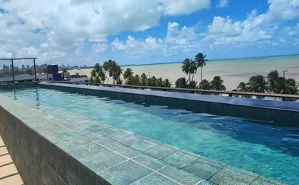 Flat 110-FM20 na praia de Cabo Branco