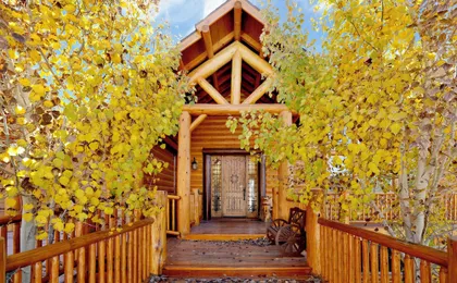 Golden OAK LOG Cabin #2206