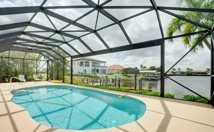 Cape Coral Lakefront Living! Home w/ Pool, Lanai
