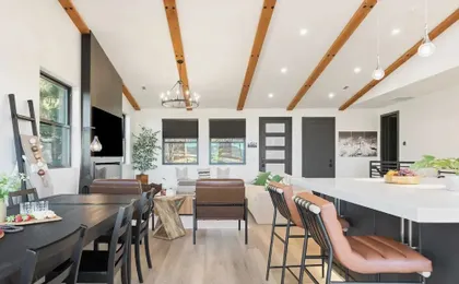 Modern Lodge Near Lake, Village, & Snow Summit Game Room, Decks, Firepit, Views