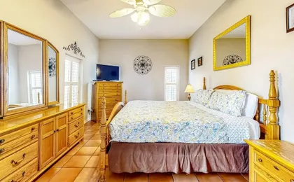 Tropical Gem w/ Courtyard & Large Deck Stroll 1 Block to Beach Boardwalk
