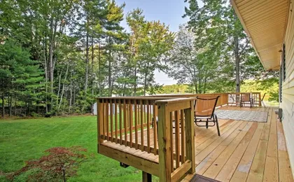 Scenic Lyman Home on Swan Pond w/ Wraparound Deck!