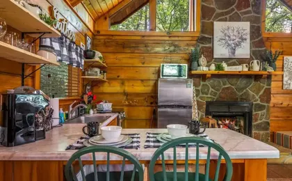 Location Private Log Cabin Hot Tub Fireplace