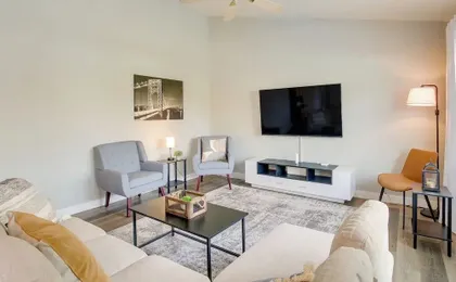 Bright Little Chute Condo w/ Deck & Yard!