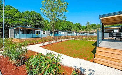Eurocamp Mobile Homes at FKK Naturist Campsite Solaris