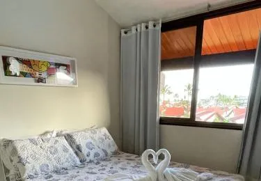 Flat pé na areia vista mar Oka Beach Muro Alto