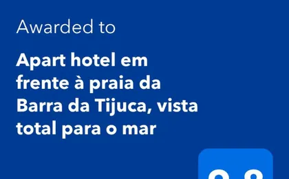 Apart Hotel Em Frente a Praia Da Barra Da Tijuca, Vista Total Para O Mar