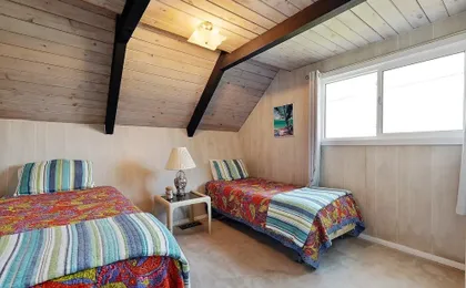 A-frame Beach House Steps From the Ocean With Deck & Central AC