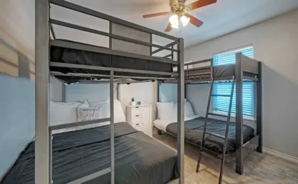 Bright Coastal Escape w/ Games, Swing Chairs & Minutes to Port A Beach Captain Kirk by Avantstay