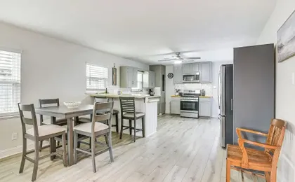 Steps to Seawall: Fenced Family Home in Galveston!