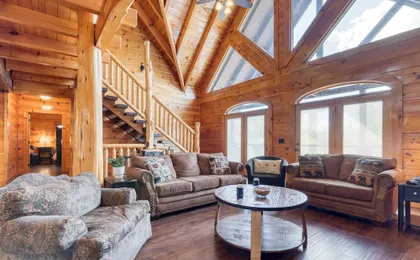 Luxury Cabin Sleeps 19 Game Room, Hot Tub Dollywood Alpine Mountain Lodge