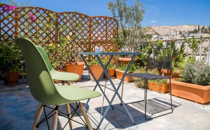 Sunny Top Floor Studio - Excellent Athens View (Adults Only)