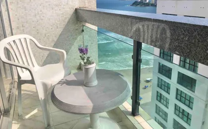 Pe Na Areia: 3 Dorms Com Vista Deslumbrante