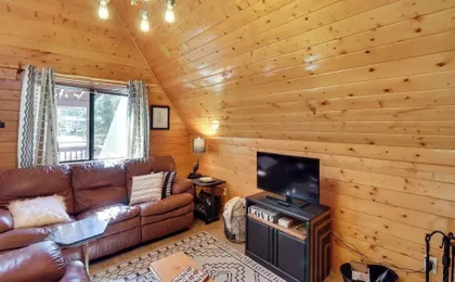 Rustic-modern Overgaard Cabin w/ Decks & Fire Pit!