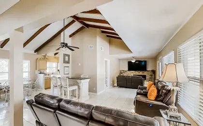 Home Near the Beach & Golf With Inviting Patio, Fireplace, AC, & Washer/dryer