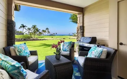 Waikoloa Golf Discount Views of Ocean & Golf Course Outdoor Seating - Vrkcv