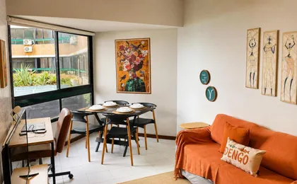 Flat Aconchegante Beira-Mar Na Pituba Ate 4 Hospedes