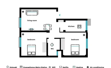 Peaceful 2bd Apartment in Kolonaki by Upstreet