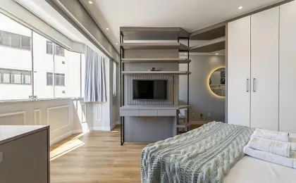 Studio Moderno Com Piscina No Rooftop #ca48