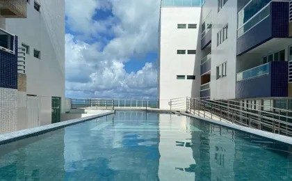 Bela Hospedagem - Flat Pe Na Areia No Bessa Com Vista Incrivel Do Mar